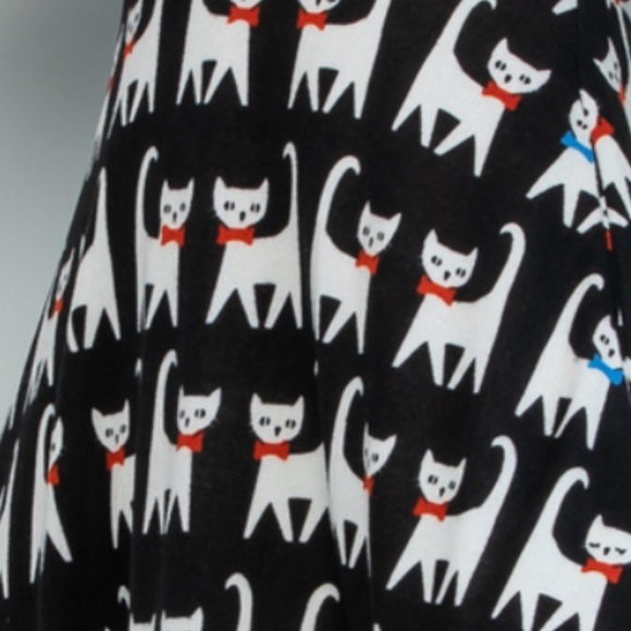 Cat Print Dress - Picture 2 of 7